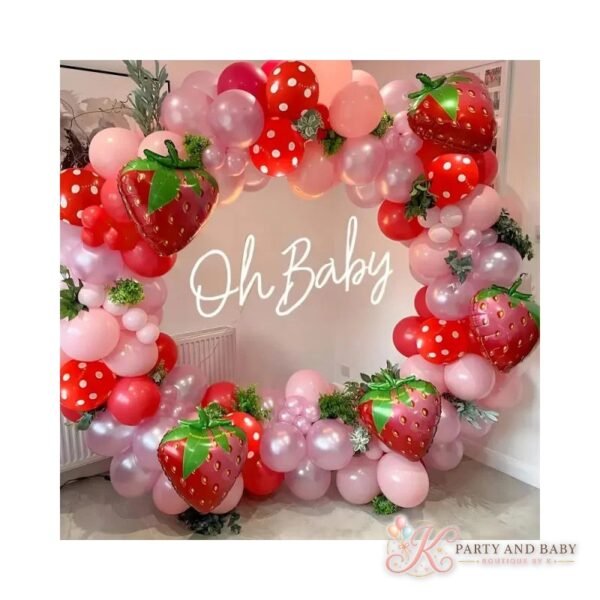 Strawberry Balloon Garland Set