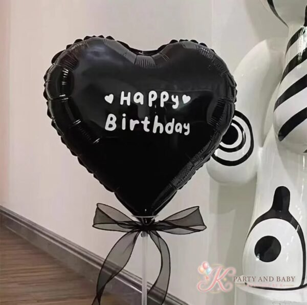 Birthday Heart (black)