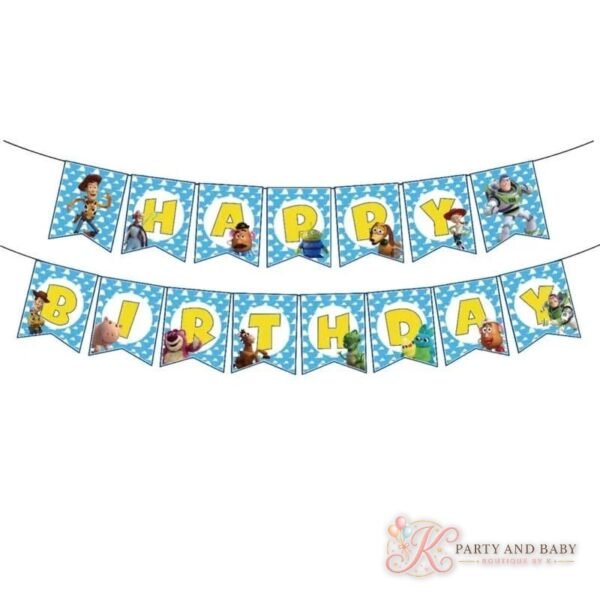 Toy Story - Banner Blue - HAPPY BIRTHDAY letter banner