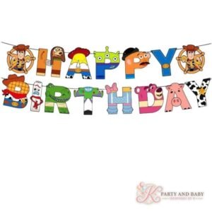 Toy Story – Banner Letters (with logo) Toy Story - Banner Letters - HAPPY BIRTHDAY letter banner