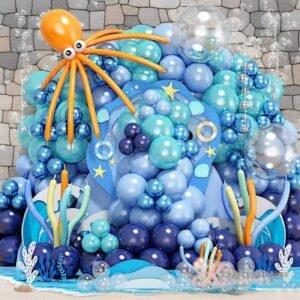 Balloon Garland - Under the Sea Octopus (with logo) Balloon Garland - Under the Sea Octopus
