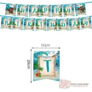 Birthday Banner - Tropical Letter T