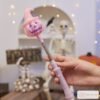 Pink pumpkin witch hat light-up spring wand